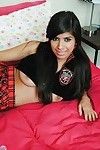 Lord it over and young Latina schoolgirl flashing intelligent underboobage