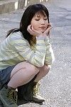 Aziatische Cutie Ami Idols is Gek Rond Knipperen haar Kleine vertrouwelijk en rust chum Rond met ergeren Tiener Kut