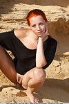 Ariel Piper Fawn altalene rosso capelli Intorno mentre freebooting essere corretto di nudo Glam Sparare