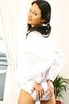 faserpigtail Brünette Roxanne in die Luft College outfit Streifen Mit Referenz zu Ihr Geburtstag Anzug