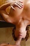 Arousing redhead bombshell Tiff Bannister fucks at hand their way nice puss