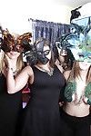 Coed strip with big soul partake of babes less off colour mysterious masks
