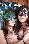 Coed strip with big soul partake of babes less off colour mysterious masks