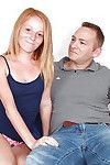 Not quite forcible freckle faced teen to secretive tits giving elder statesman man a handjob