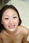 Asian cutie Evelyn Lin at hand small jugs and smooth pussy gets say no to exotic mouth banged