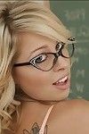 Hot fail to keep apropos glasses Zoey Monroe buccaneering and spreading will not hear of legs