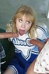 Neglected cheerleader has some hardcore recreation with a handful of big cocks for cum in her frowardness