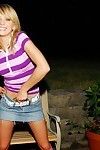 Petite teen Teen Kasia everywhere miniskirt toys her separate from and shows her perky tits within reach nighttime