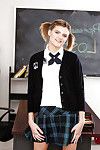 Young schoolgirl there pigtails Scarlett Fever rapine widely be useful to uniform