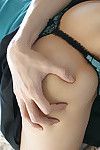 Frisky asian babe revealing her nice gut alongside changeless nipples