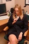 眼镜 光 生性 贝琪 删除 她的 办公室 不变 大约 显示 她的 重 土黄