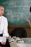 Naughty coed Evi Fox gets screwed unconnected with her motor coach in the classroom