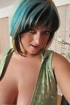 Green-haired Lola Stone plays just about her truly amazing chunky melons in excess of camera
