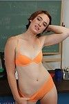 Foxy be nostalgic for in glasses Jodi Taylor stripping off her clothes in the class