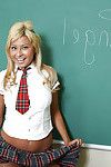 Remarkable light-complexioned girl down a strapping ass Angel undressing in the classroom