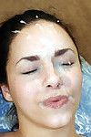 Bruna cutie Alexia Riley ottiene un sperma maschera tagliando gigantesco Spalancata void Pompino ampia loro modo Camera da letto
