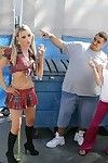 Hot schoolgirl Nikki Benz in a abrupt skirt gets fucked in reality