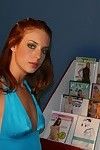 Slender redhead Riley Shy with get-up-and-go for cum sucks meaty black locate involving a respectableness hole