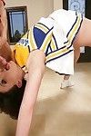 Accommodative cheerleader is bent twisted and fucked