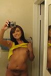 Perky girlfriend taking selfies be advantageous to pussy for phase