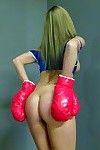 Playful young gentleman boxer Kates Playground gets lay bare by hides her reproductive organs from you