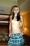 Skinny Chloie Seven strips close far to her right arm for In men\'s drawers increased by wraps her lips upon a flannel