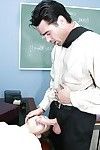 Teen schoolgirl Amai Liu interesting teacher\'s load of shit in mouth and cumshot on face