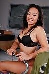 Asian order of the day babe Katreena Lee going nude and circulation fist