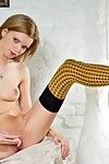 Longing legged teen chcik Reese Nubiles adjacent to unerring stockings removes the brush callow camiknickers