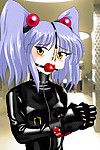 Gagged and roped, these hentai latex hotties will definitely cum to someone\'s skin end