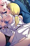 Amazing babes in anime pics are having lesbian softcore session