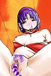 Erotic babes around hentai picture are having intense pleasure sucking