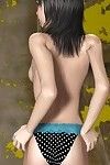 3d صديقة كارين تجريد جنسي مثير على فرشاة lingeria و عرض على فرشاة جميلة t