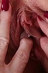Granny dykes Judy Belkins and Rae Hart fingering shaved vaginas