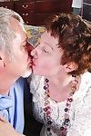 Curly-haired model granny Dalny gets a nice pink dick in mouth