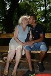 Hairy pussy of sweet granny Norma gets nailed hardcore with a young cock
