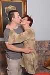 Beautiful granny Angela Reed enjoys hardcore sex with her young lover