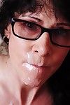 Hardcore fuck of a chubby granny in sexy glasses Tammy and her man
