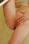Asian gal with hard nipples Harue Nomura taking shower and bath