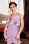 Lusty granny with big flabby jugs stripping and spreading her legs
