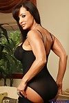 Busty milf in stockings Lisa Ann is playing with big cock expecting for big cum shot