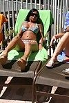 Bikini mamy mariah milano, Kristen Cameron i Brianna Ray u les seks po biorąc A słońce Wanna
