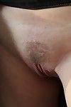 Skinny mature blonde Sweet Nensy fingering gaped anus and vagina