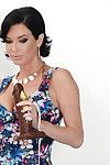 Brunette Latina Veronica Avluv masturbating shaved pussy with Magic Wand