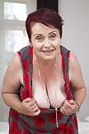 Naughty hairy granny gets it in pov style