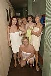 Ever wanted to take a peek in a mature sauna