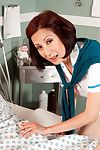 Asian mature nurse fucks with her patient