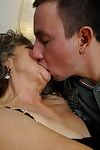 Horny mature lady playing with her younger lover
