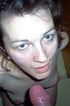 Slutty mature amateurs with cocks in their mouths