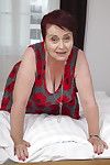 This naughty hairy granny gets it in pov style